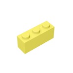 Brick 1 x 3 #3622 - 226-Bright Light Yellow