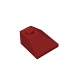 Slope 45 2 x 2 Double Convex Corner #3045 - 154-Dark Red