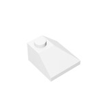 Slope 45 2 x 2 Double Convex Corner #3045 - 1-White