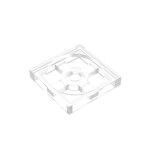 Turntable 2 x 2 Plate, Base #3680 - 40-Trans-Clear