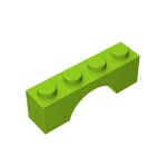 Arch 1 x 4 Brick #3659 - 119-Lime