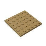 Plate 6 x 6 #3958 - 138-Dark Tan