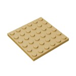 Plate 6 x 6 #3958 - 5-Tan