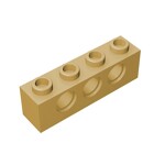 Technic Brick 1 x 4 [3 Holes] #3701 - 5-Tan