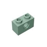 Technic Brick 1 x 2 [1 Hole] #3700 - 151-Sand Green