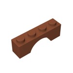 Arch 1 x 4 Brick #3659 - 38-Dark Orange