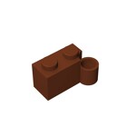 Hinge Brick 1 x 4 [Lower] #3831 - 192-Reddish Brown