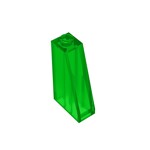 Slope 75 2 x 1 x 3 (Undetermined Stud Type) #4460 - 48-Trans-Green