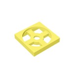 Turntable 2 x 2 Plate, Base #3680 - 226-Bright Light Yellow