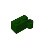 Hinge Brick 1 x 4 [Lower] #3831 - 141-Dark Green