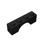 Arch 1 x 4 Brick #3659 - 26-Black