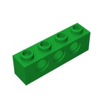 Technic Brick 1 x 4 [3 Holes] #3701 - 28-Green