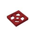 Turntable 2 x 2 Plate, Base #3680 - 154-Dark Red