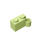 Hinge Brick 1 x 4 [Lower] #3831 - 326-Yellowish Green