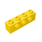Technic Brick 1 x 4 [3 Holes] #3701 - 24-Yellow