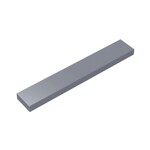 Tile 1 x 6 with Groove #6636 - 315-Flat Silver