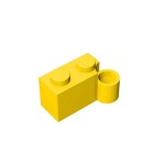 Hinge Brick 1 x 4 [Lower] #3831 - 24-Yellow