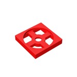 Turntable 2 x 2 Plate, Base #3680 - 21-Red