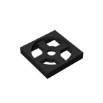 Turntable 2 x 2 Plate, Base #3680 - 26-Black