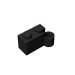 Hinge Brick 1 x 4 [Lower] #3831 - 26-Black