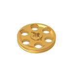 Technic Wedge Belt Wheel (Pulley) #4185 - 297-Pearl Gold