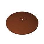 Dish 8 x 8 Inverted (Radar)-Solid Studs #3961 - 192-Reddish Brown