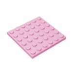 Plate 6 x 6 #3958 - 222-Bright Pink