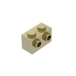 Brick Special 1 x 2 with 2 Studs on 1 Side #11211 - 310-Plating Gold