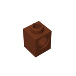 Technic Brick 1 x 1 #6541 - 192-Reddish Brown