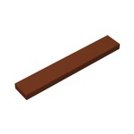 Tile 1 x 6 with Groove #6636 - 192-Reddish Brown