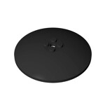 Dish 8 x 8 Inverted (Radar)-Solid Studs #3961 - 26-Black