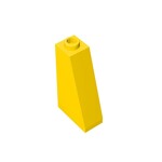 Slope 75 2 x 1 x 3 (Undetermined Stud Type) #4460 - 24-Yellow