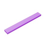 Tile 1 x 8 with Groove #4162 - 324-Medium Lavender