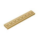 Plate Special 1 x 8 with Door Rail #4510 - 5-Tan