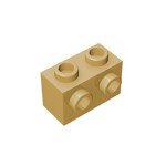 Brick Special 1 x 2 with 2 Studs on 1 Side #11211 - 5-Tan