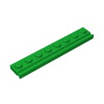 Plate Special 1 x 8 with Door Rail #4510 - 28-Green