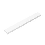 Tile 1 x 8 with Groove #4162 - 1-White