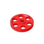 Technic Wedge Belt Wheel (Pulley) #4185 - 21-Red