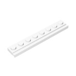 Plate Special 1 x 8 with Door Rail #4510 - 1-White