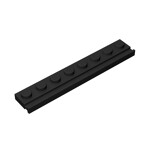 Plate Special 1 x 8 with Door Rail #4510 - 26-Black
