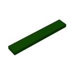 Tile 1 x 6 with Groove #6636 - 141-Dark Green