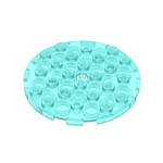 Plate Round 6 x 6 with Hole #11213 - 42-Trans-Light Blue