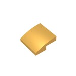 Slope Curved 2 x 2 x 2/3 #15068 - 297-Pearl Gold