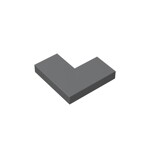 Tile 2 x 2 Corner #14719 - 199-Dark Bluish Gray