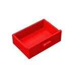 Cupboard 2 x 3 Drawer #4536 - 21-Red