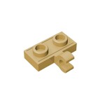 Modified 1 x 2 With Clip Horizontal On Side #11476 - 5-Tan