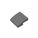 Slope Curved 2 x 2 x 2/3 #15068 - 199-Dark Bluish Gray