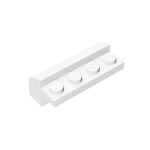 Brick Curved 2 x 4 x 1 1/3 with Curved Top #6081 - 1-White