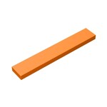 Tile 1 x 6 with Groove #6636 - 106-Orange