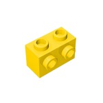 Brick Special 1 x 2 with 2 Studs on 1 Side #11211 - 24-Yellow